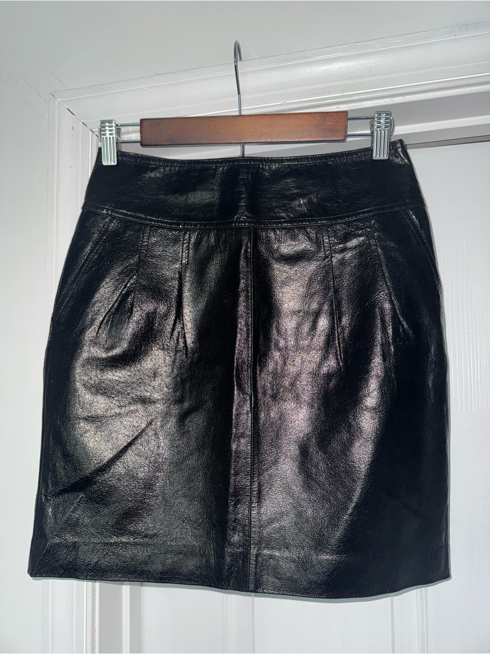 Bundle of Two Leather Mini Skirts XS 2 Zara Express Black Brown - Picture 3 of 8
